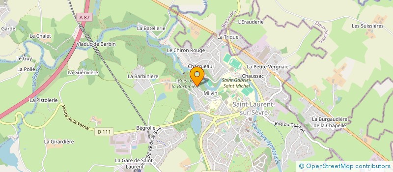 localisation de l'entreprise SCI LE REVE  SAINT-LAURENT-SUR-SEVRE