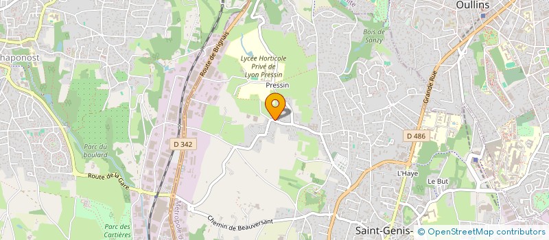 localisation de l'entreprise SCI LE REVE BLEU  SAINT-GENIS-LAVAL