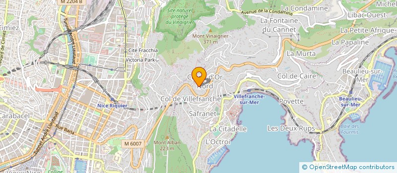 localisation de l'entreprise SCI LE REVE EN PIERRE à VILLEFRANCHE-SUR-MER