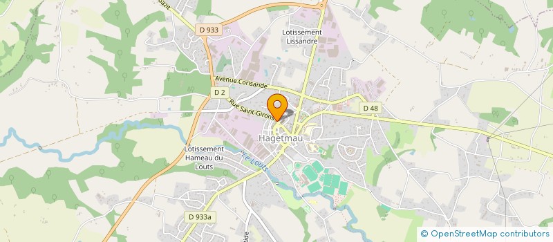 localisation de l'entreprise SCI LE REY  HAGETMAU