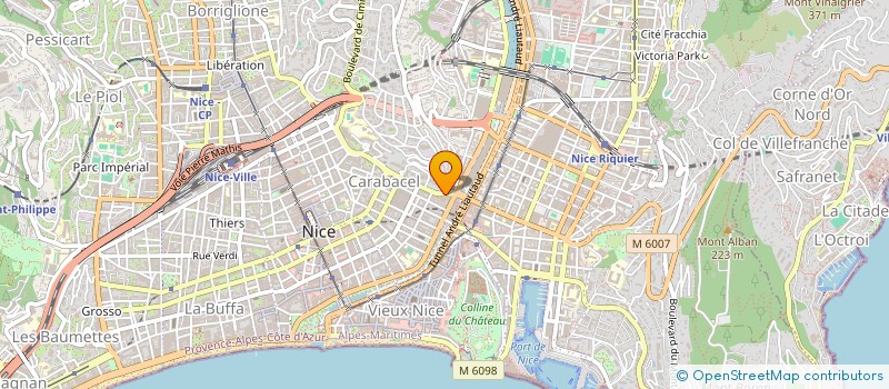 localisation de l'entreprise SCI LE REYRAN à NICE