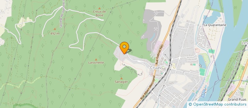 localisation de l'entreprise SCI LE RH JEAN JAURES  CRUAS