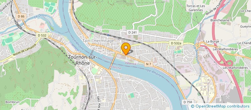 localisation de l'entreprise SCI LE RHODANIEN  TAIN-L'HERMITAGE