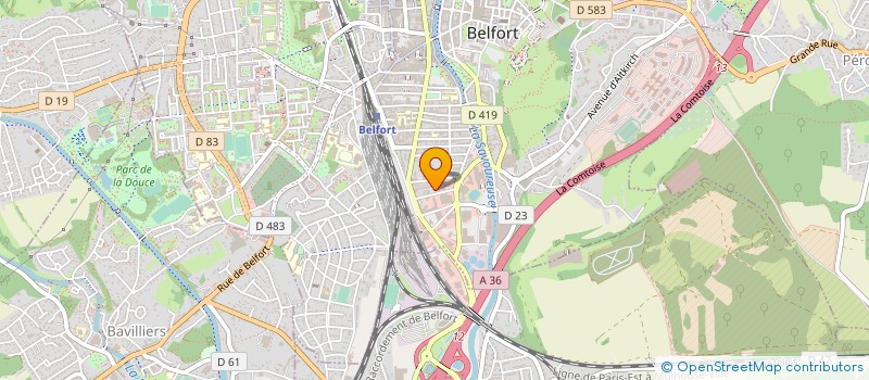 localisation de l'entreprise SCI LE RHONE à BELFORT