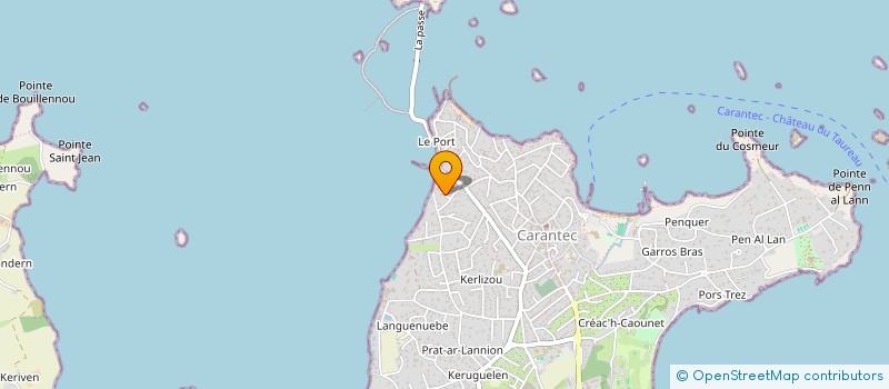 localisation de l'entreprise SCI LE RHU LAND  CARANTEC