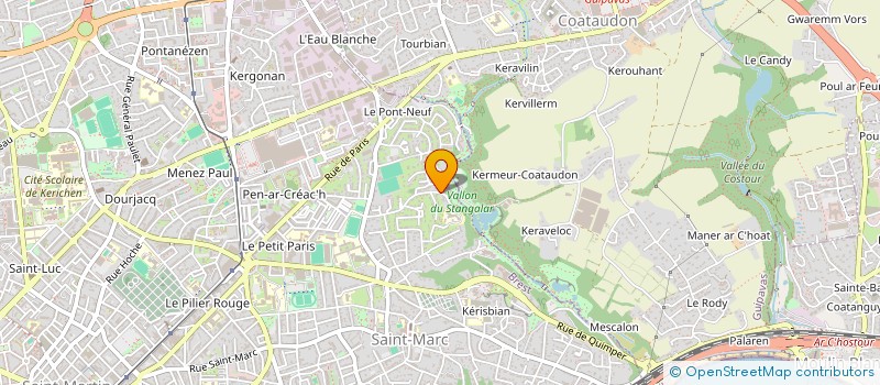 localisation de l'entreprise SCI LE RHUN  BREST