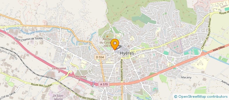 localisation de l'entreprise SCI LE RIALTO à HYERES