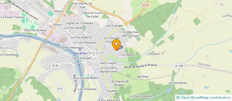 localisation de l'entreprise SCI LE RIBAULT  DESCARTES