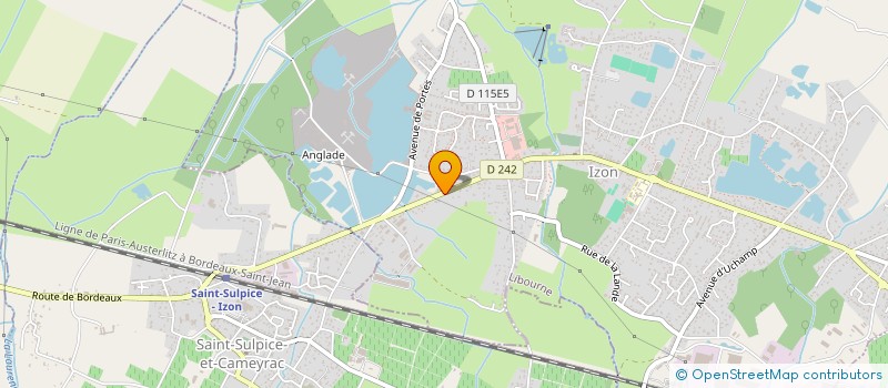 localisation de l'entreprise SCI LE RIBET  IZON