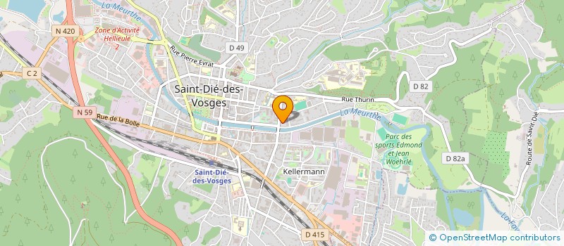 localisation de l'entreprise SCI LE RICHARD 2 à SAINT DIE DES VOSGES