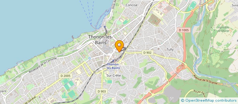 localisation de l'entreprise SCI LE RICHELIEU à THONON-LES-BAINS