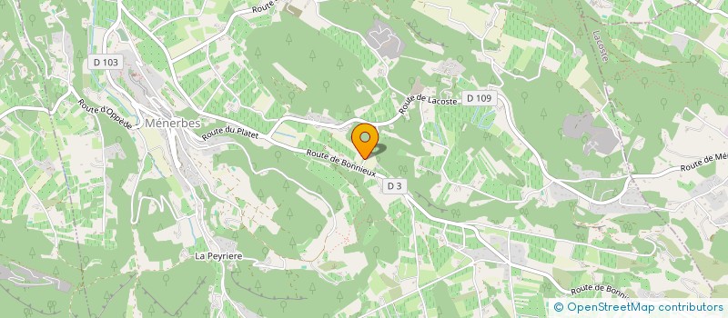 localisation de l'entreprise SCI LE RIEU DE MENERBES  MENERBES