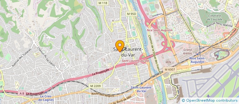 localisation de l'entreprise SCI LE RIF à SAINT-LAURENT-DU-VAR