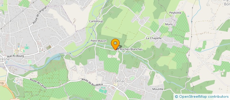 localisation de l'entreprise SCI LE RIF  CENAC