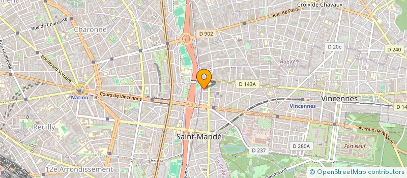 localisation de l'entreprise SCI LE RIGOLET à SAINT-MANDE