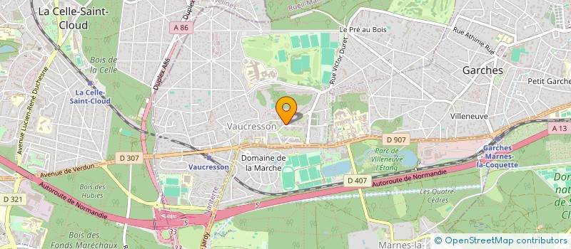 localisation de l'entreprise SCI LE RIOLLET à VAUCRESSON