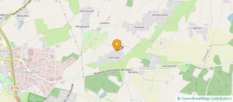 localisation de l'entreprise SCI LE RIOU MAJOU  GUERANDE