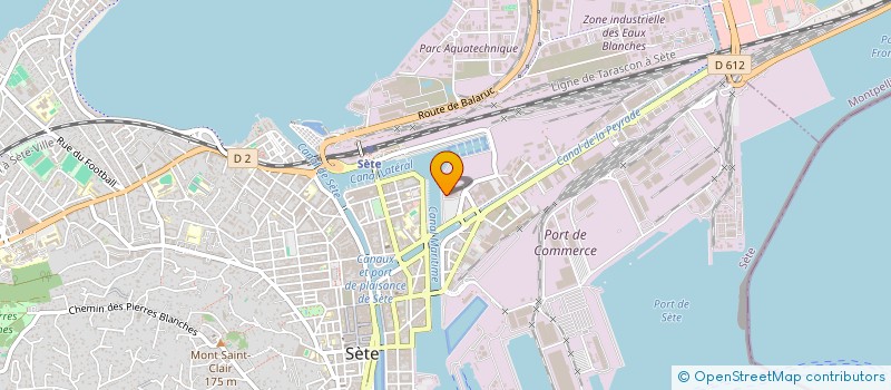 localisation de l'entreprise SCI LE RIQUET  SETE