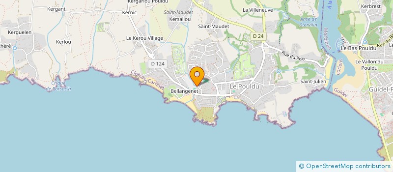 localisation de l'entreprise SCI LE RISTOUAR  CLOHARS-CARNOET