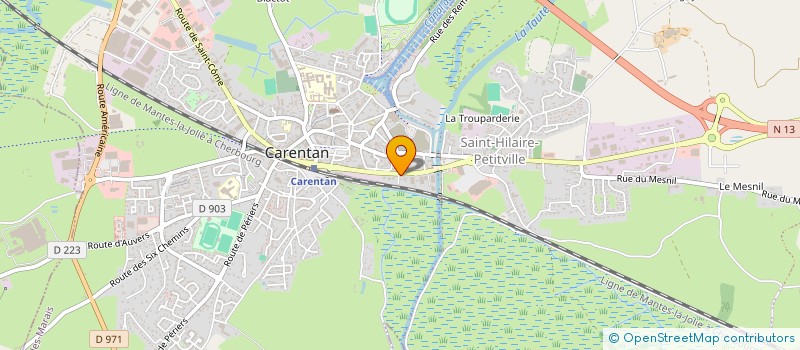 localisation de l'entreprise SCI LE RIVAGE à CARENTAN-LES-MARAIS