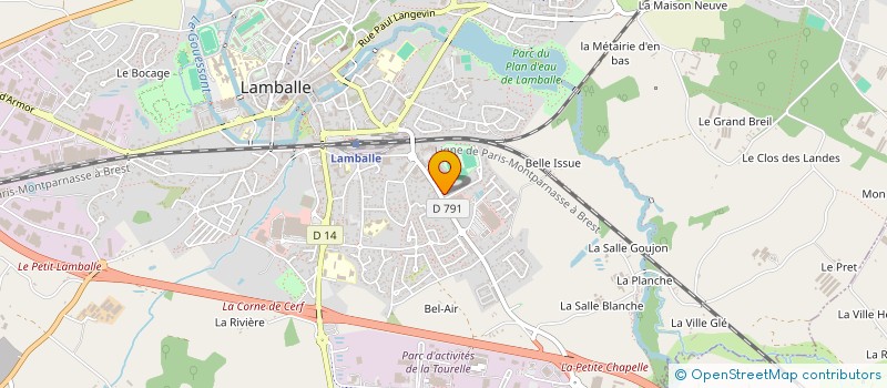 localisation de l'entreprise SCI LE RIVAGE  LAMBALLE-ARMOR