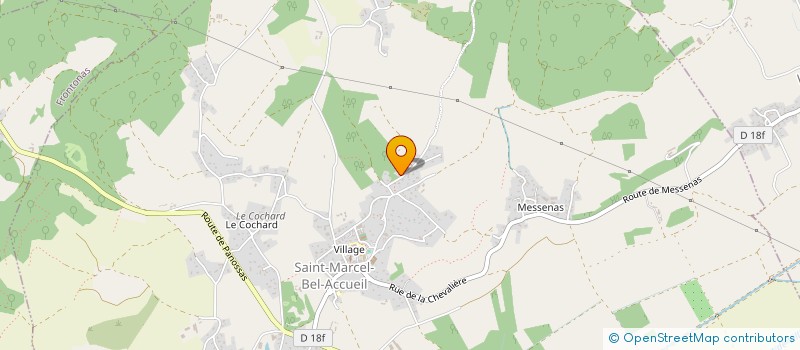 localisation de l'entreprise SCI LE RIVET  SAINT-MARCEL-BEL-ACCUEIL