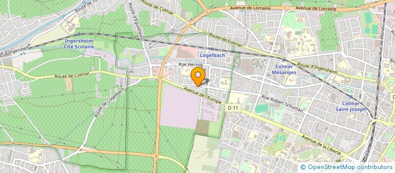 localisation de l'entreprise SCI LE ROBINIER  WINTZENHEIM