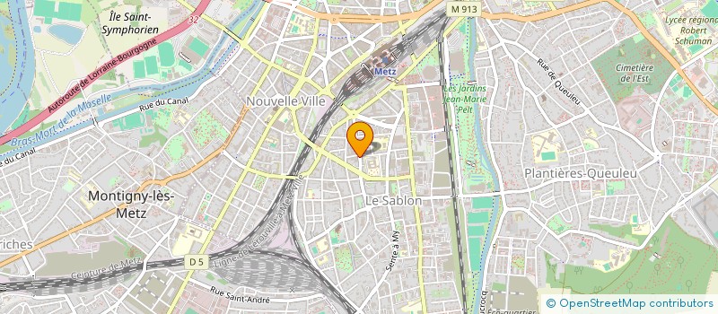 localisation de l'entreprise SCI LE ROBINSON  METZ