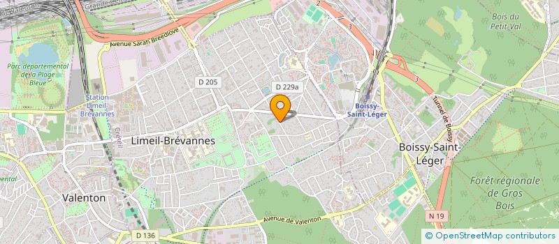 localisation de l'entreprise SCI LE ROBINSON à LIMEIL-BREVANNES