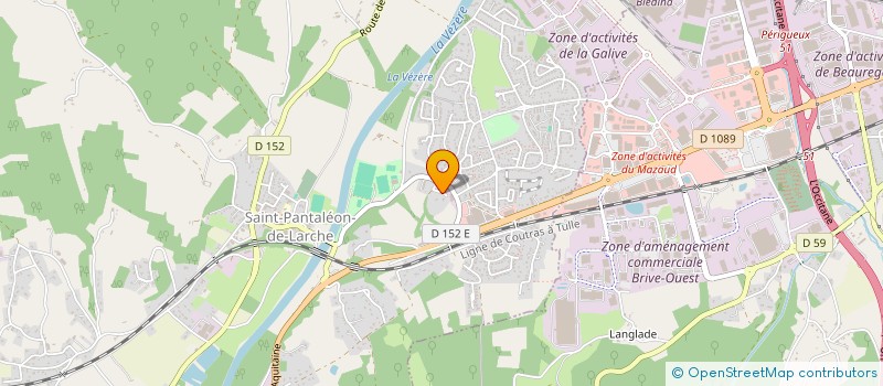 localisation de l'entreprise SCI LE ROC  SAINT-PANTALEON-DE-LARCHE