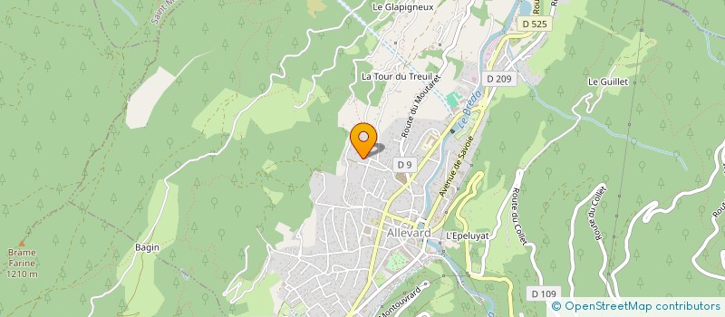 localisation de l'entreprise SCI LE ROC  ALLEVARD