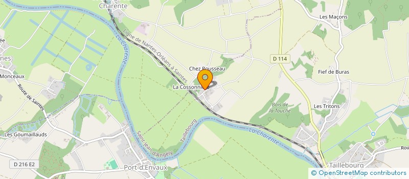 localisation de l'entreprise SCI LE ROC  ST SAVINIEN