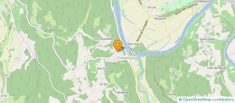 localisation de l'entreprise SCI LE ROC DE FEYTOUT à CASTELNAUD LA CHAPELLE