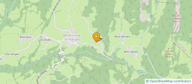 localisation de l'entreprise SCI LE ROC DES BOEUFS  BELLECOMBE-EN-BAUGES