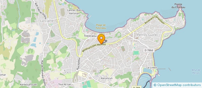 localisation de l'entreprise SCI LE ROC FLEURI  PERROS-GUIREC