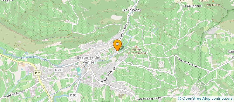localisation de l'entreprise SCI LE ROCALINAUD  BEAUMES-DE-VENISE