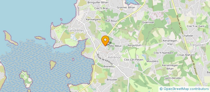 localisation de l'entreprise SCI LE ROCH  PLEUMEUR-BODOU