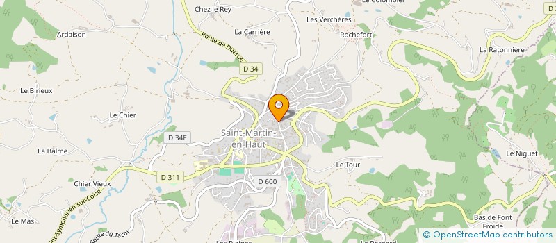 localisation de l'entreprise SCI LE ROCHEFORT  SAINT-MARTIN-EN-HAUT