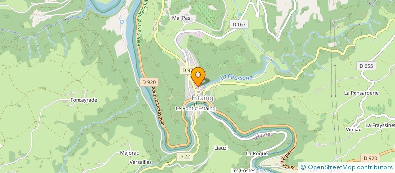 localisation de l'entreprise SCI LE ROCHER 12  ESTAING