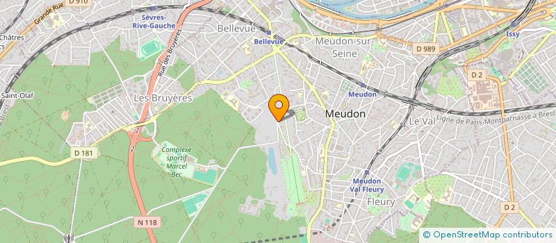localisation de l'entreprise SCI LE ROCHER à MEUDON