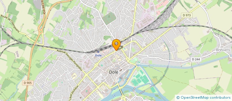 localisation de l'entreprise SCI LE ROCHER à DOLE