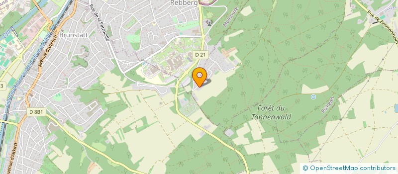 localisation de l'entreprise SCI LE ROCHER  RIEDISHEIM