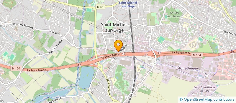 localisation de l'entreprise SCI LE ROCHER à BRETIGNY-SUR-ORGE