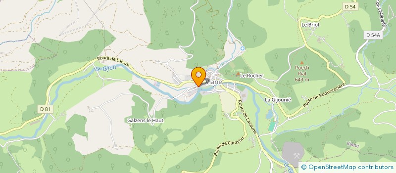 localisation de l'entreprise SCI LE ROCHER  VIANE