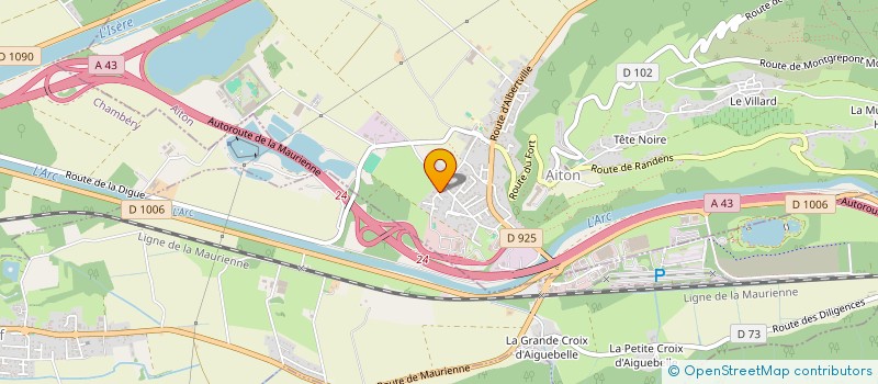 localisation de l'entreprise SCI LE ROCHER  AITON