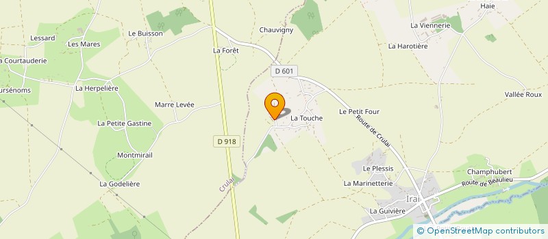 localisation de l'entreprise SCI LE ROCHER DE JUILLEY à IRAI