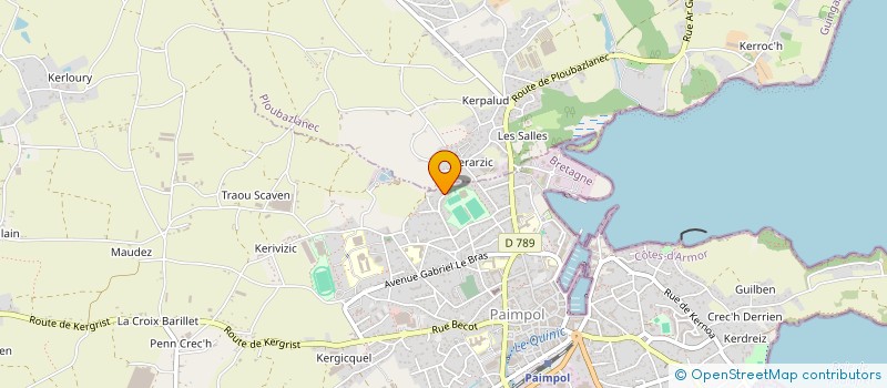 localisation de l'entreprise SCI LE ROCHER DE LESCHAUX  PAIMPOL