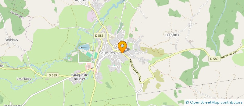 localisation de l'entreprise SCI LE ROCHER DES COSTES  SAUGUES