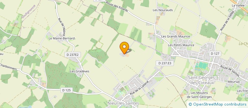 localisation de l'entreprise SCI LE ROGER  NIEUL-LES-SAINTES