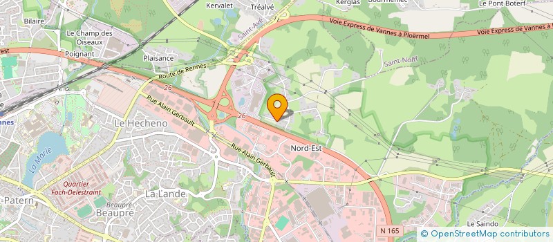 localisation de l'entreprise SCI LE ROHIC à VANNES